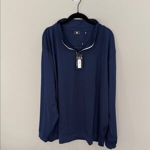 FootJoy Navy Blue Long Sleeve Quarter-zip Pullover